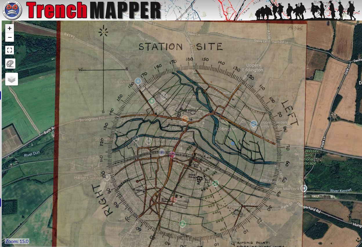 Circlar Map Pasted Onto Hardboard