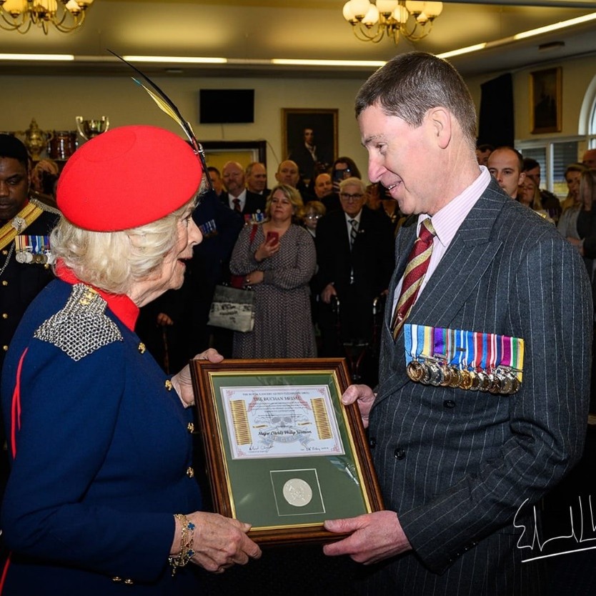Haig (2) Phil Watson Receiving Medal