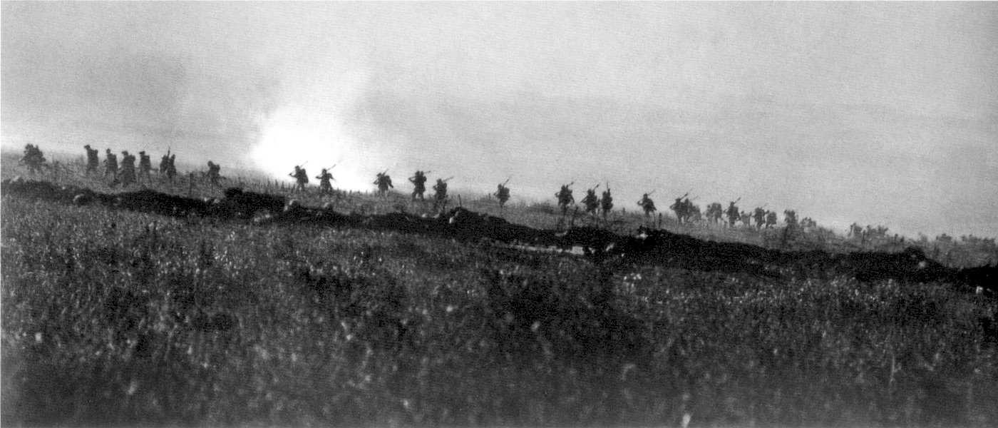 Tyneside Irish Brigade Advancing 1 July 1916