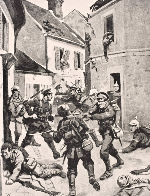 British And German Soldiers In Hand To Hand Fighting During Storming Of Loos 1915 (From The War Illustrated Album Deluxe ) (1)