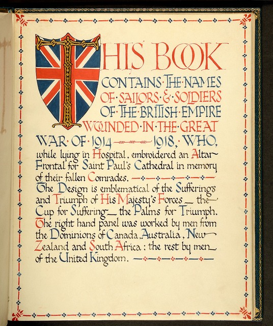 Book Of Soldiers Wounded In The Great War