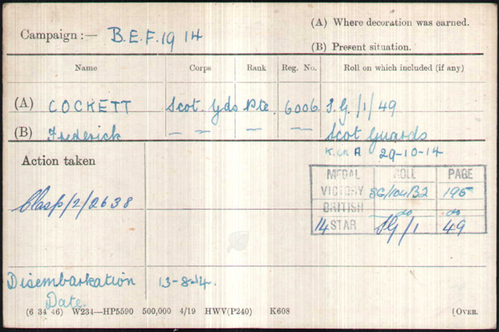 MIC Frederick Cockett