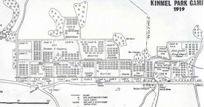Plan Of Kinmel Park Camp Courtesy