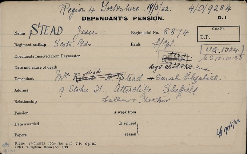 Jesse's Pension Card