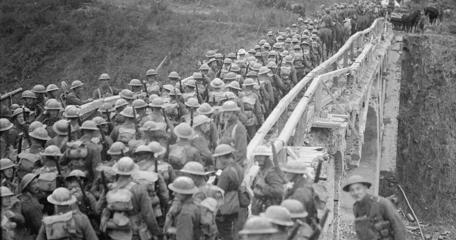 137Th Brigade 46Th Division From The Riqueval Bridge Over The St Quentin Canal