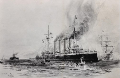 'HMS Good Hope' By William Lionel Wyllie