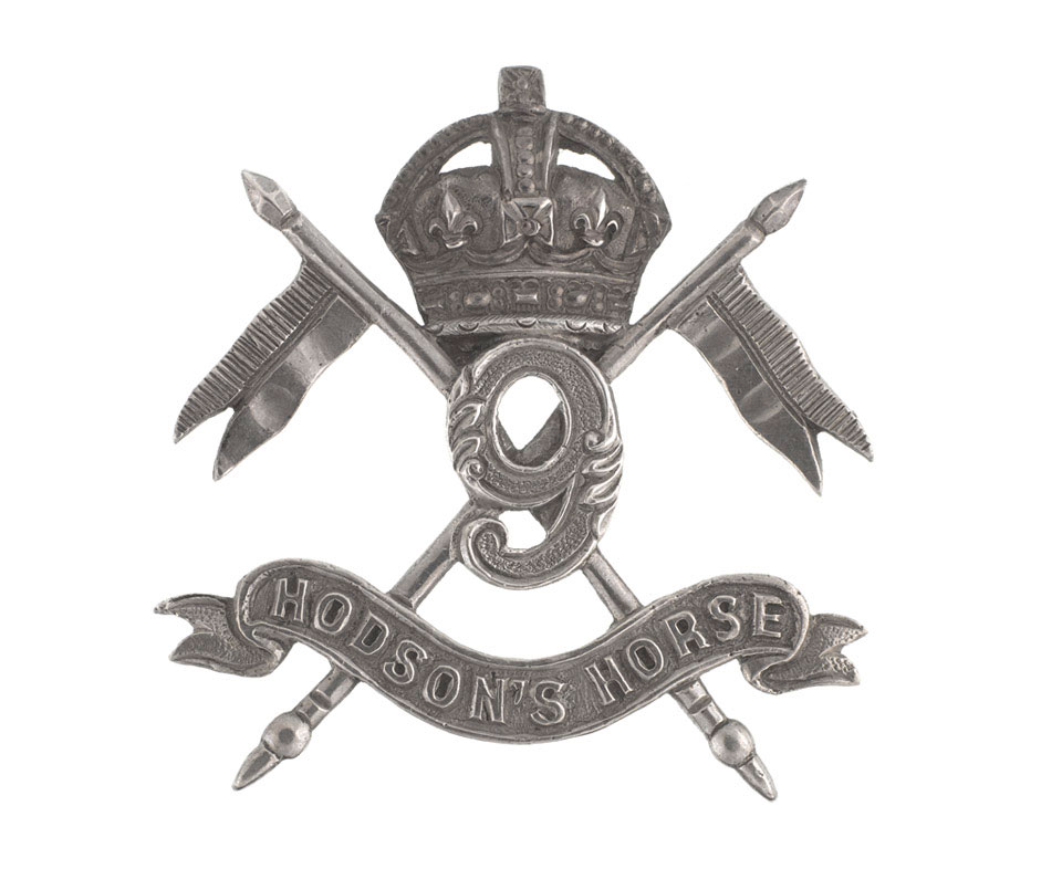 Hodsons Horse. Officers Badge