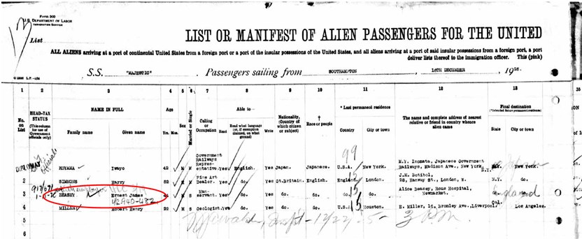 List Of Alien Passengers In The US