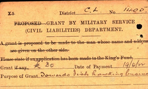 Alfred Ellis Record Of Grant