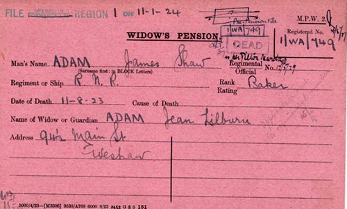 Widows Pension