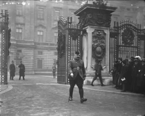 Peck Leaving Buckingham Palace After The Investiture For His VC