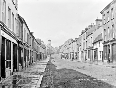 Main Street Ballymoney In The Early 1900S National Library Of Ireland