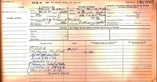 Ledger For Daniel Horgan