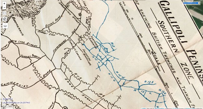 This Is A 'Close Up' Of The 'Southern Zone' Map