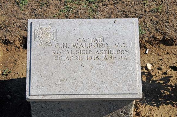 The Headstone Of Capt Walford, VC.