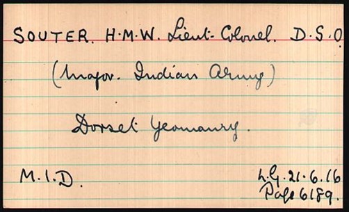 One Of The Cards Detailing Souter's Mids