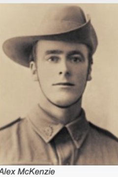 20 July 1916 : Pte. Alexander McGregor McKenzie
