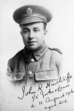 11 August 1916 : Pte John Hinchcliffe