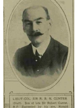 16 August 1917 : Lt Colonel Sir Robert Benyon Nevill Gunter