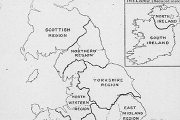 Index of counties within regions for Pension Records