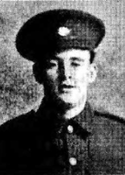 1 December 1915 : Pte James Joseph Tibbo