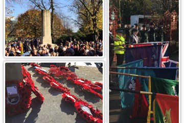 The Cenotaph Forbury Gardens, Reading, Remembrance Sunday 2019
