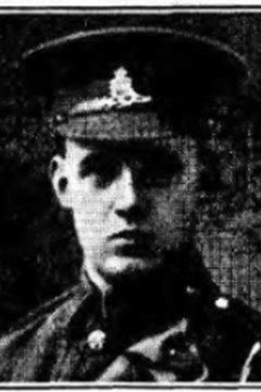 28 January 1918: Bombadier Sidney Walter Wagstaff