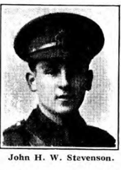 5 February 1917 : 2nd Lieut. John Stevenson