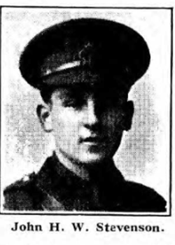 5 February 1917 : 2nd Lieut. John Stevenson