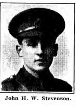 5 February 1917 : 2nd Lieutenant John Stevenson