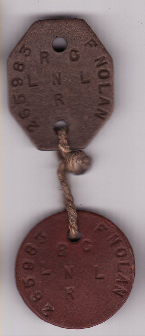 British ID Tag 1916