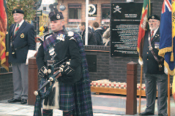 Ypres Salient Tank Memorial unveiled at Poelcapelle 10 October 2009