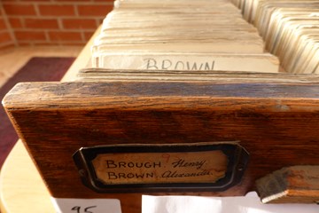 Unindexed Pension Cards. The 'Missing 22 drawers'