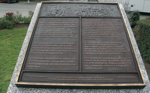 The Bronze Plaque on the Monument