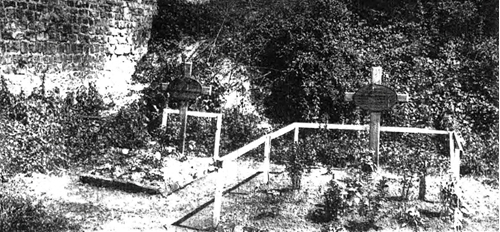 The original burial plot in Guise Château.