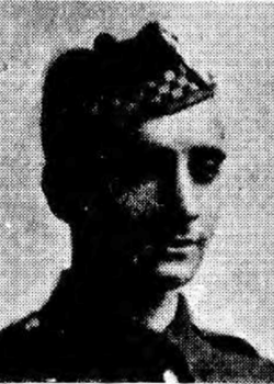 17 March 1917 : Corpl Malcolm McNiven Gilchrist