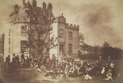 Merchiston Castle School, Edinburgh photographed by Robert Adamson in the Mid 1800s.