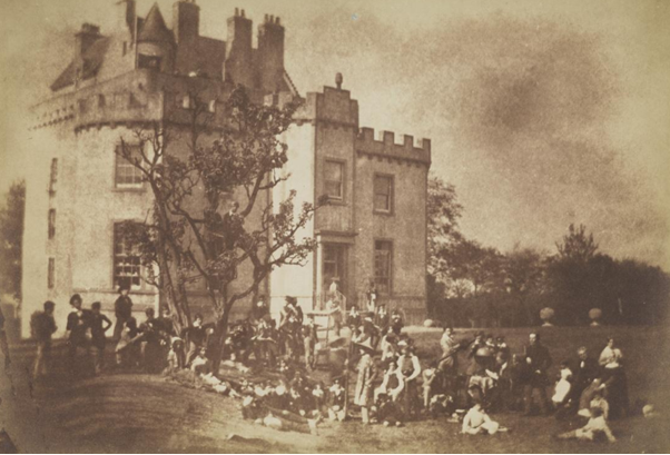 Merchiston Castle School, Edinburgh photographed by Robert Adamson in the Mid 1800s.