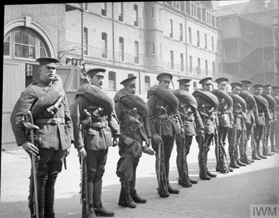 A Dismounted Cavalry Draft Of The 1St Life Guards. (IWM Q 66196)