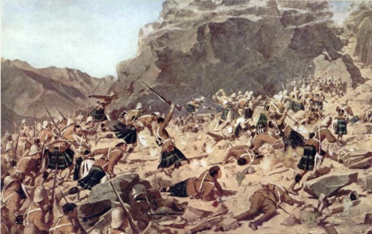 Painting Depicting The Exploits At Dargai