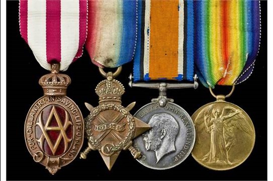 The Medal Group Belonging To Alfred Simms