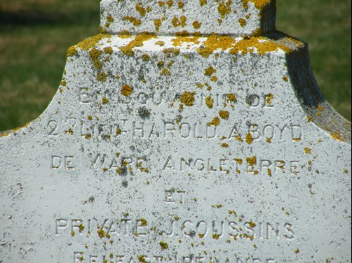 Boyd And Cousins Private Memorial Detail