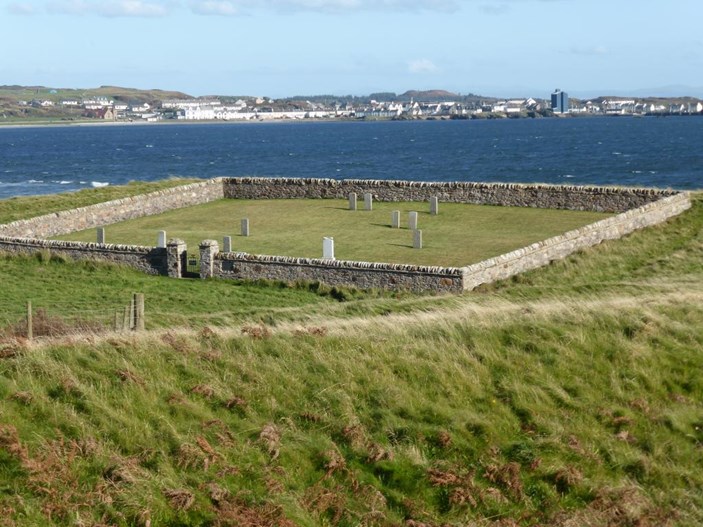 Kilnaughton Military Cemetery On Islay.