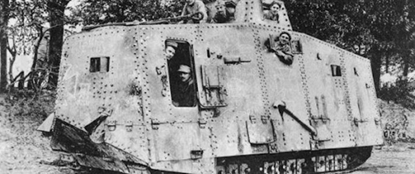 German Tanks At Villers Bretoneux In 1918