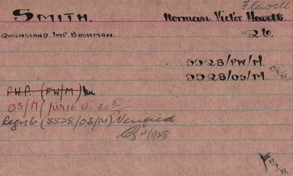 Norman Smith 'Other Ranks Survived' Card