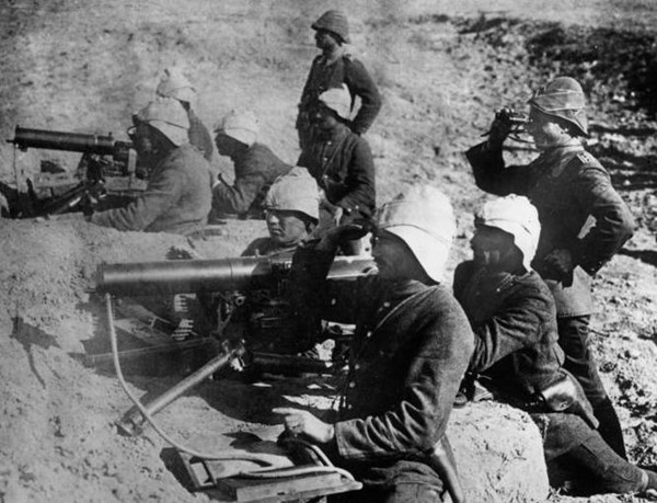 Turkish Machine Gunners At Gallipoli