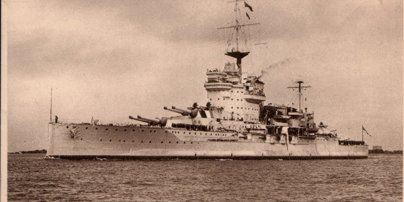 HMS Warspite (Postcard)