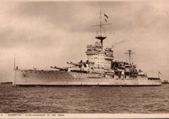 HMS Warspite (Postcard)
