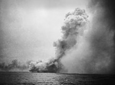 HMS Queen Mary Sinking
