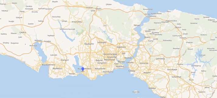 Küçükçekmece Is Just To The West Of Constantinople.